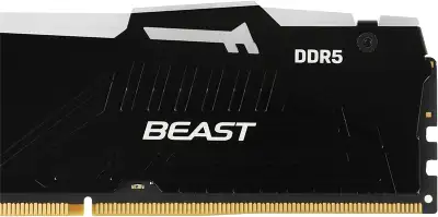 Память DDR5 32Gb 5200MHz Kingston KF552C40BBA-32 Fury Beast Black RGB RTL Gaming PC5-41600 CL40 DIMM 288-pin 1.25В dual rank с радиатором Ret