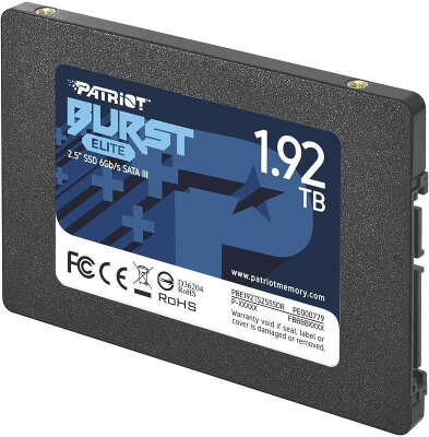 Твердотельный накопитель SATA3 1.92Tb [PBE192TS25SSDR] (SSD) Patriot BURST ELITE