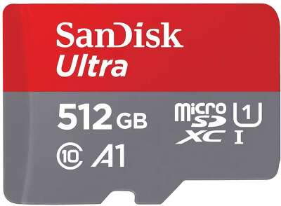 Карта памяти SanDisk Ultra UHS I 512GB MicroSD Card 150MB/s R, for Smartphones