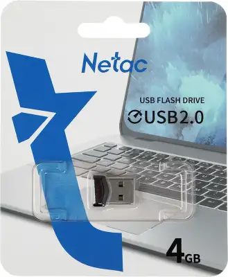 Флеш Диск Netac 4GB UM81 NT03UM81N-004G-20BK USB2.0 черный