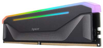 Оперативная память Apacer  DDR5  16GB  6000MHz DIMM NOX RGB Black Gaming Memory CL38 1.35V (Retail) 2048*8  Heat Sink (Retail) 3 years (AH5U16G60C622NBAA-1)
