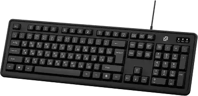 Клавиатура Оклик K175 черный USB Multimedia кабель 1.8м