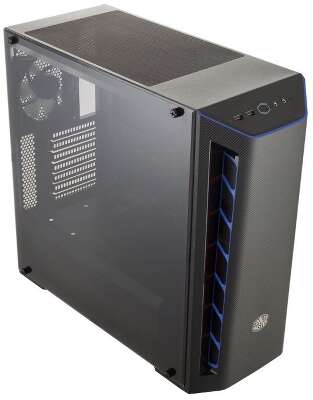 Корпус COOLERMASTER MasterBox MB510L, черный/синий, ATX, Без БП (MCB-B510L-KANN-S03)