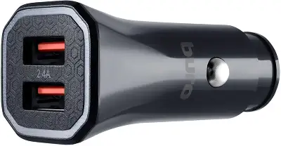 Автомобильное зар./устр. Buro BUCM1 18W 3A (QC) 2xUSB универсальное черный (BUCM18P200BK)