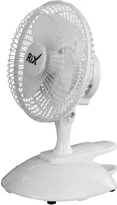 Вентилятор настольный RIX RDF-1500WB 15Вт скоростей:2 белый (упак.:1шт)