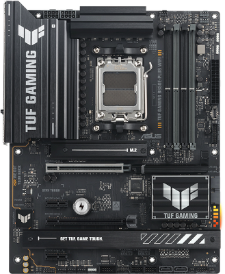 Материнская плата ASUS TUF GAMING B650E-PLUS WIFI, AM5, B650, 4*DDR5, 4*SATA, 3*M.2, 3*USB 3.2, 6*USB 2.0, Type-C, 3*PCIx16, 2*PCIx1, DP+HDMI, ATX; 90MB1M20-M0EAY0
