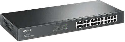 Коммутатор/ 24-port Gigabit Switch, 24 10/100/1000M RJ45 ports, 1U 19-inch rack-mountable steel case