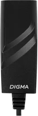 Сетевая карта Digma D-USBC-LAN1000, 1xRJ-45, 1 Гбит/с, USB Type-C, Retail