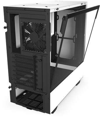 Корпус NZXT H510 White/black, белый, ATX, Без БП (CA-H510B-W1)