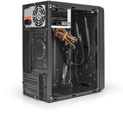 Exegate EX283123RUS Корпус Minitower ExeGate BAA-108 Black, mATX, <AAA350, 80mm>, 2*USB, Audio