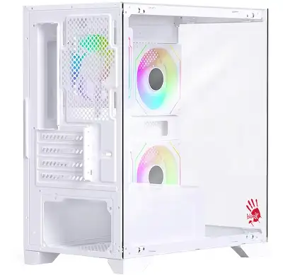 Корпус Bloody BD-CC103F белый без БП mATX 7x120mm 1xUSB2.0 1xUSB3.0 audio bott PSU