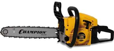 CHAMPION Бензопила 246-15 { 1,9кВт 45,8см? легкий старт 5,4кг }