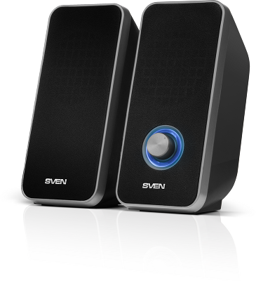 SVEN 325, чёрный, USB, акустическая система 2.0, мощность 2x3 Вт(RMS)
