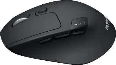 Мышь Logitech M720 Triathlon черный оптическая 1000dpi беспров. BT/Radio USB 6but (910-004791)