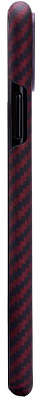 Чехол из арамидного волокна для iPhone X Pitaka Aramid MagCase, Black/Red [KI8003X]