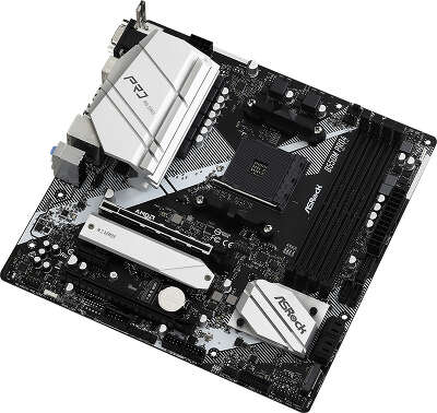 Материнская плата mATX LGAAM4 ASRock B550M PRO4