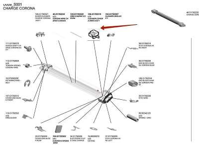 Очиститель коротрона в сборе RICOH Pro 8100/8110/8120 (G1782510/G178-2510)