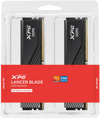 Набор памяти DDR5 DIMM 2x16Gb DDR6400 ADATA XPG Lancer Blade Black (AX5U6400C3216G-DTLABBK)