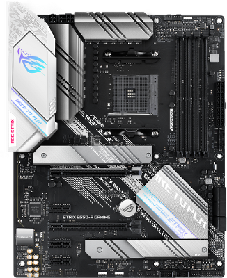 Материнская плата ASUS ROG STRIX B550-A GAMING, Socket AM4, B550, 4*DDR4, HDMI+DP, CrossFireX, SATA3 + RAID, Audio, 2,5Gb LAN, USB 3.2*8, USB 2.0*6, ATX ; 90MB15J0-M0EAY0