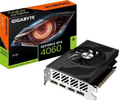Видеокарта GIGABYTE NVIDIA nVidia GeForce RTX 4060 8Gb DDR6 PCI-E 2HDMI, 2DP