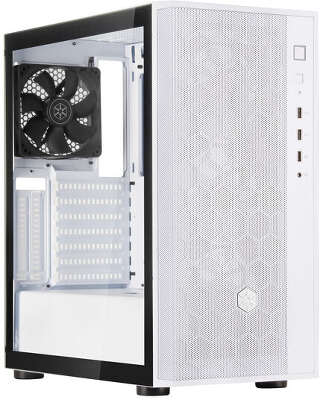 Корпус Silverstone FARA R1 V2, белый, ATX, Без БП (SST-FAR1W-G-V2)