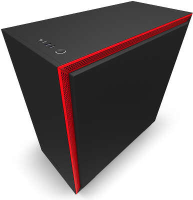 Корпус NZXT H710, черный/красный, ATX, Без БП (CA-H710B-BR)