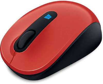 Мышь беспроводная Microsoft Retail Sculpt Mobile Flame Red USB (43U-00026)