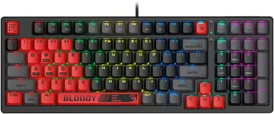 Клавиатура A4Tech Bloody S98 Sports Red BLMS Plus механическая красный/черный USB for gamer LED (S98 SPORTS RED BLMS RED PLUS)