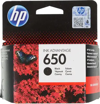 Картридж струйный HP 650 CZ101AE/AK черный для HP DJ IA 2515 с чипом
