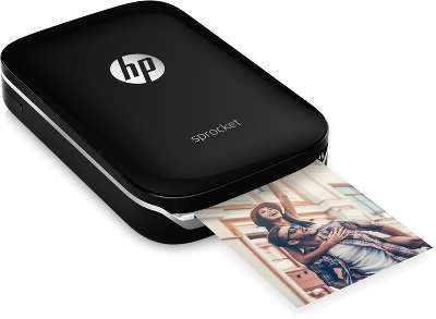 Фотопринтер моментальной печати HP Sprocket Photo Printer [Z3Z92A], черный