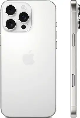 Смартфон Apple A3296 iPhone 16 Pro Max 256Gb белый титан моноблок 3G 4G 2Sim 6.9" 1320x2868 iOS 18 48Mpix 802.11 a/b/g/n/ac/ax/be NFC GPS Protect
