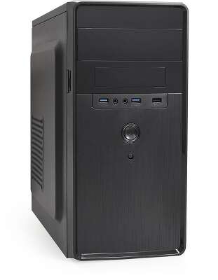 Корпус ExeGate BA-309U2-AA350, черный, mATX, 350W (EX286438RUS)