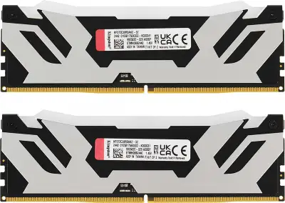 Память DDR5 2x16GB 7200MHz Kingston KF572C38RSAK2-32 Fury Beast RGB RTL Gaming PC5-57600 CL38 DIMM 288-pin 1.45В kit single rank с радиатором Ret