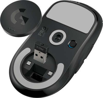 Мышь Logitech G Pro X Superlight черный оптическая 25600dpi беспров. USB 4but (910-005884)