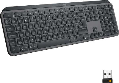 Клавиатура беспроводная Logitech Wireless MX Keys Advanced Illuminated Keyboard Graphite (920-009417)