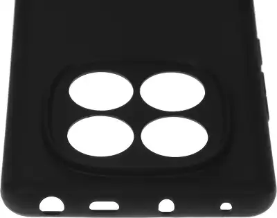 Чехол (клип-кейс) BoraSCO для Xiaomi Redmi Note 14 Pro 4G Silicone Case черный (74848)