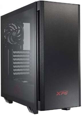 XPG INVADER BLACK (INVADER-BKCWW) (Midi-Tower, черный, TG, 120mm fan*2)