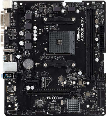 Материнская плата microATX LGAAM4 ASRock AB350M-HDV R3.0