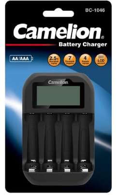 Camelion BC-1046 (Быстрое зарядное устр-во с индикацией, 4хАА, ААА)