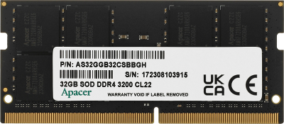 Модуль памяти для ноутбука APACER SODIMM 32GB DDR4-3200 ES32G21PSI