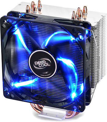 Кулер для процессора Deepcool GAMMAXX 400 BLUE BASIC Soc-/AM4/1150/1151/1155/1200/1700 4-pin Al+Cu 150W