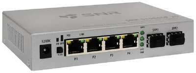 SNR SNR-S1904GP-2S Неуправляемый POE коммутатор уровня 2, 4 порта 10/100/1000Base-T, 2 порта 1000Base-X (SFP)
