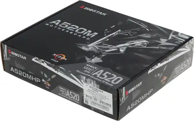 Материнская плата Biostar A520MHP Soc-AM4 AMD A520 2xDDR4 mATX AC`97 8ch(7.1) GbLAN RAID+VGA+HDMI