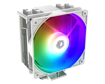 Кулер для процессора ID-COOLING SE-214-XT ARGB WHITE LGA1700/1200/115X/AM4 (16шт/кор, TDP 180W, PWM, 4 тепл.трубки прямого контакта, FAN 120mm, Addressable RGB LED, белый) RET