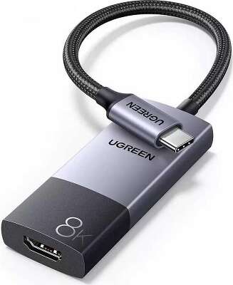 Адаптер однонаправленный UGREEN CM675 (55330) Unidirectional USB-C to HDMI 4K@60Hz с функцией быстрой зарядки 100W PD Fast Charging Adapter. Длина: 2м. Цвет: серый