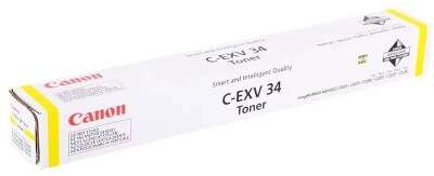 Тонер CANON C-EXV34 Y жёлтый,  19 000 страниц