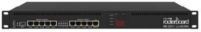 Маршрутизатор MikroTik RB3011UiAS-RM,  1x1Gbs WAN, 10x1Gbs LAN, USB, 1xSFP, PoE) (RB3011UiAS-RM)