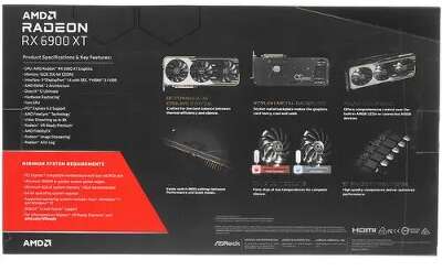 Видеокарта ASRock AMD Radeon RX 6900 XT OC Formula 16Gb DDR6 PCI-E HDMI, 3DP