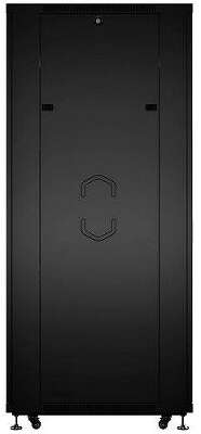 Cabeus ND-05C-42U80/100-BK Шкаф монтажный телекоммуникационный 19" напольный для распределительного и серверного оборудования 42U 800x1000x2055mm (ШхГхВ) передняя и задняя перфорированные двери, ручка