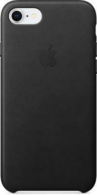 Кожаный чехол для iPhone 7/8 Apple Leather Case, Black [MQH92ZM/A]